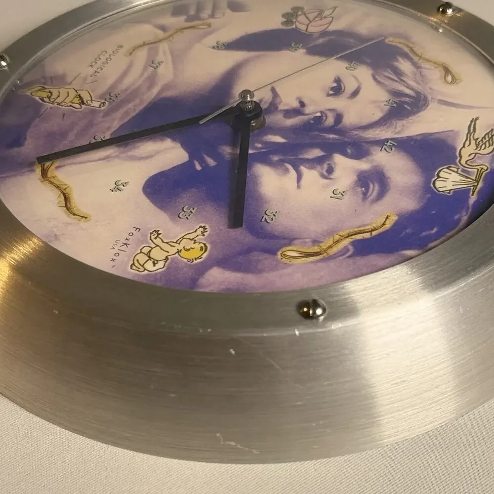Vintage 1996 FoxKlox Biological Wall Clock 10